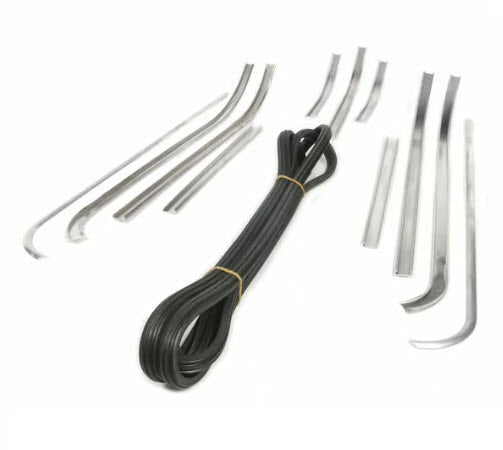 Vespa GS 150 Floor Strip Set with rubber and ends