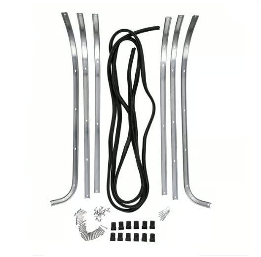 VESPA PX STELLA Floor Strip Set WITH RUBBER AND ENDS (154670)
