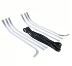VESPA FLOOR RAIL STRIP SET WITH RUBBER AND ENDS RALLY SPRINT SUPER