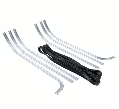 VESPA FLOOR RAIL STRIP SET WITH RUBBER AND ENDS RALLY SPRINT SUPER