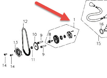 OIL PUMP - BUDDY 125 150 170