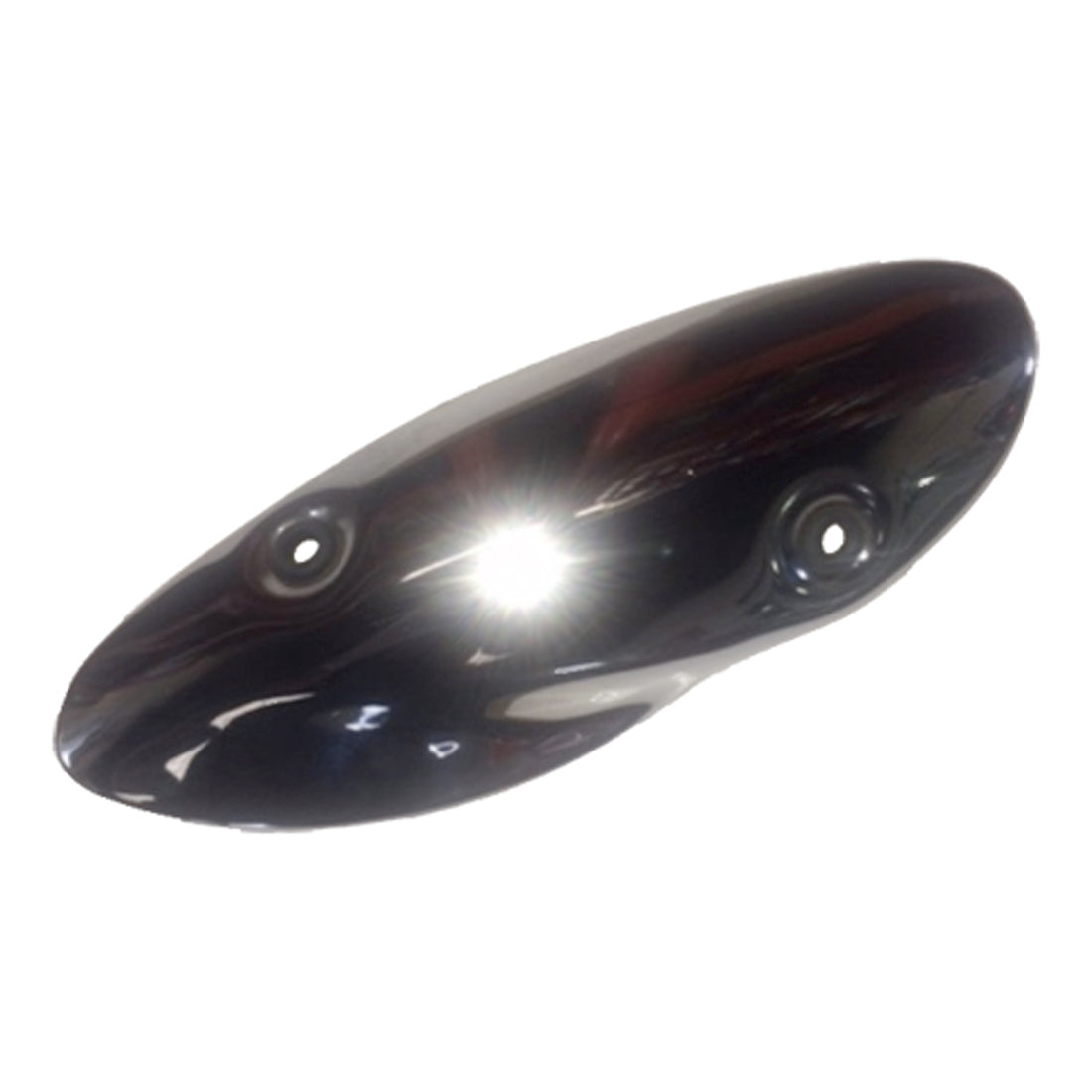CHROME EXHAUST (MUFFLER) SHIELD-BUDDY 125