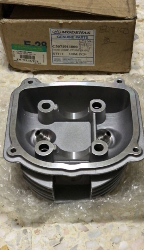 CYLINDER HEAD - BUDDY 150/170 NO VALVES