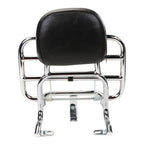 BUDDY KICK 125 CHROME FOLDING REAR RACK WITH BACKREST