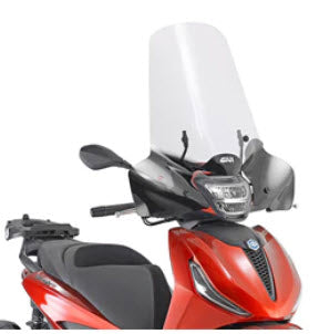 GIVI LARGE WINDSHIELD PIAGGIO BV400 2022- (INCLUDES A5616A HARDWARE)