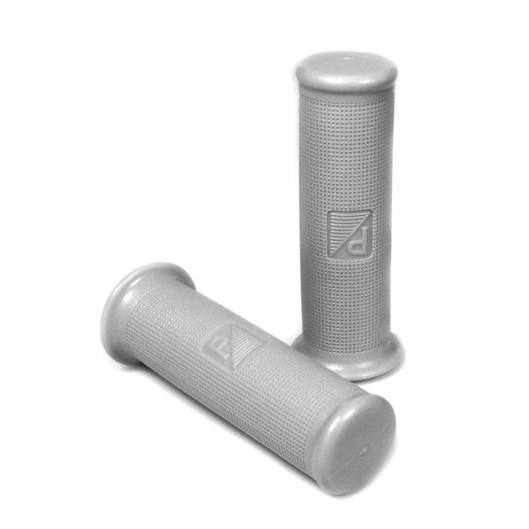 PIAGGIO VESPA ORIGINAL 21MM GRAY RUBBER GRIPS **PAIR** VB1 GS150 VS2-VS5 GS160 VBA VBB