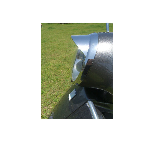 GTS CHROME HEADLIGHT RIM WITH VISOR (2005-2019)