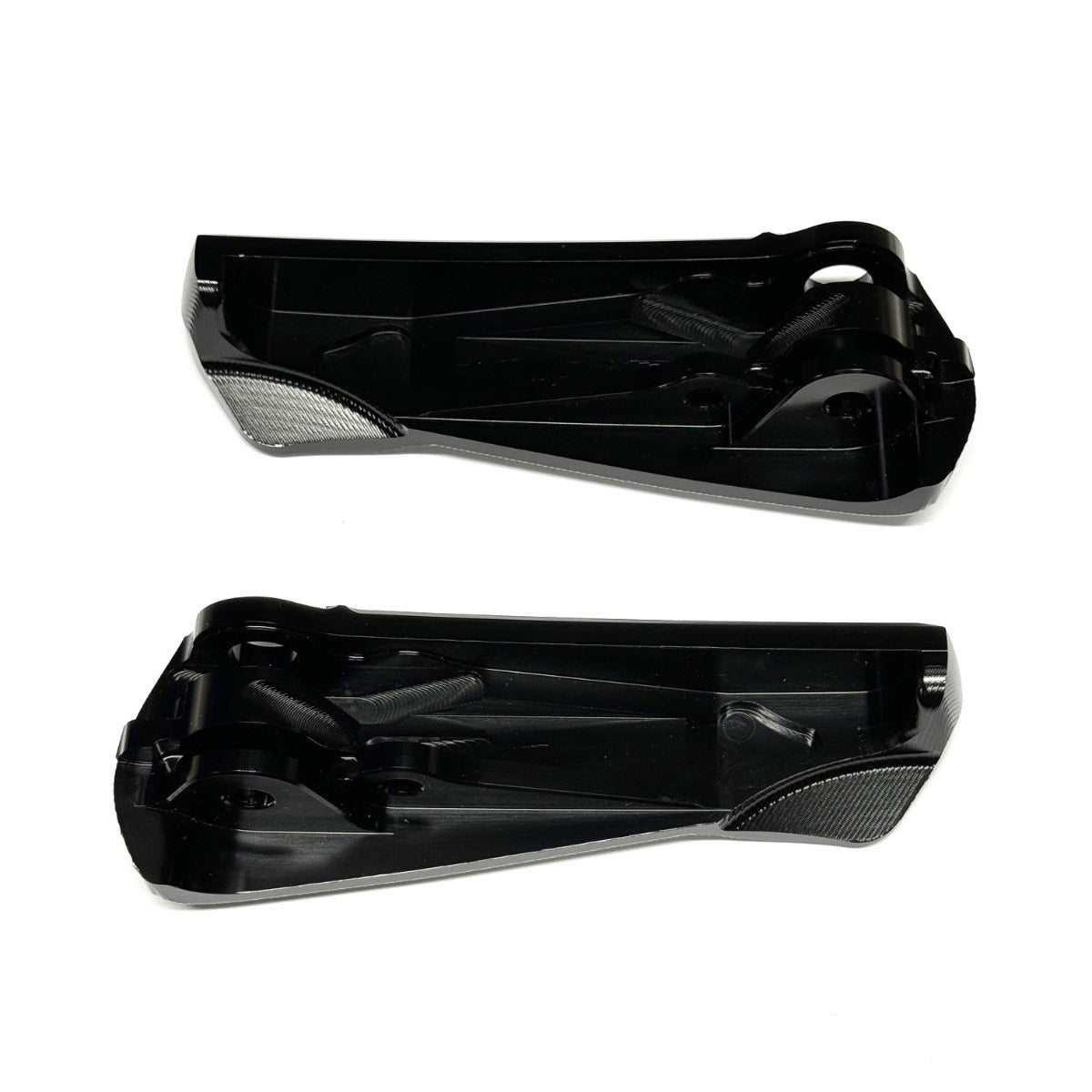 PAIR OF ANODIZE CNC BLACK VMS CUSTOM FOOT PEGS VESPA GT/GTS/SUPER/GTV NOTTE/HPE