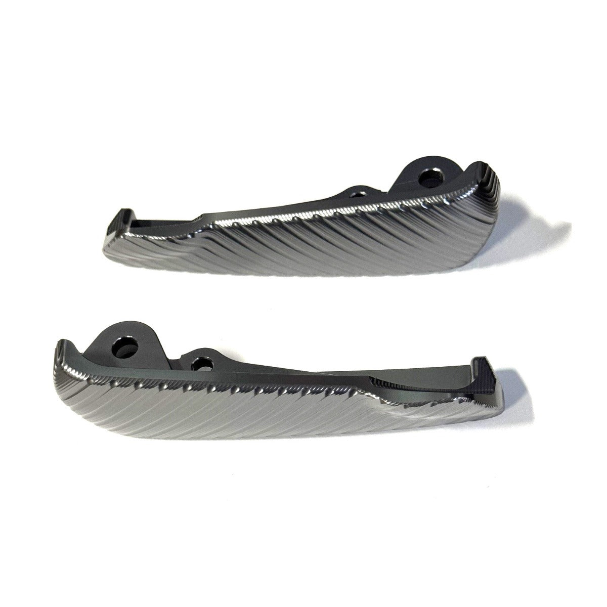 PAIR OF GRAY ANODIZE CNC VMS CUSTOM FOOT PEGS VESPA GT/GTS/SUPER/GTV/HPE
