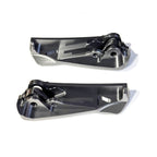 PAIR OF GRAY ANODIZE CNC VMS CUSTOM FOOT PEGS VESPA GT/GTS/SUPER/GTV/HPE