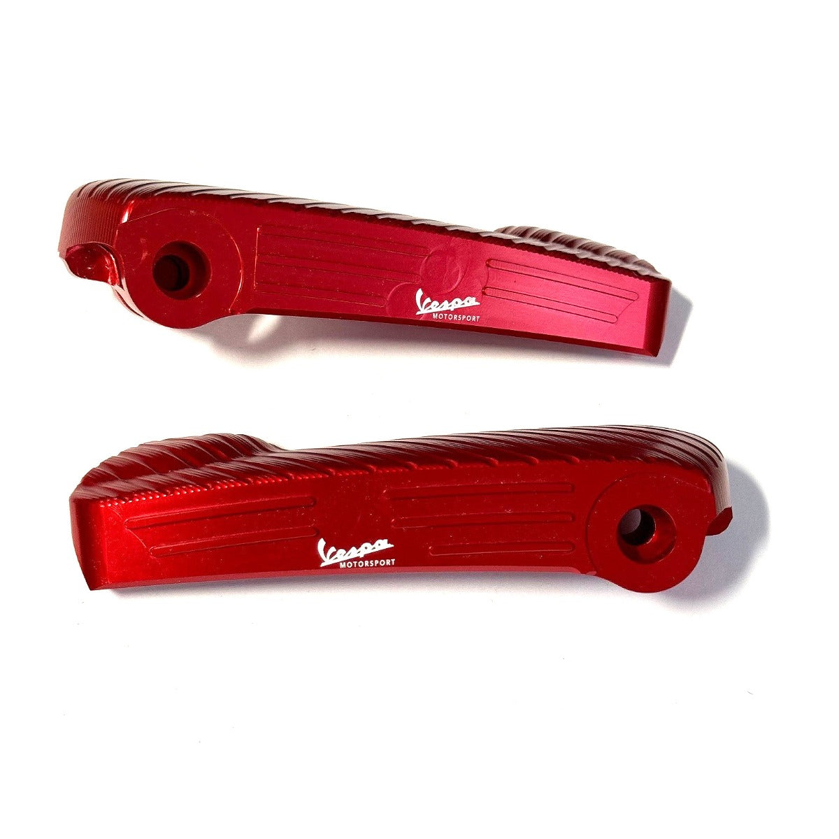 PAIR OF ANODIZE CNC RED VMS CUSTOM FOOT PEGS VESPA GT/GTS/SUPER/GTV NOTTE/HPE