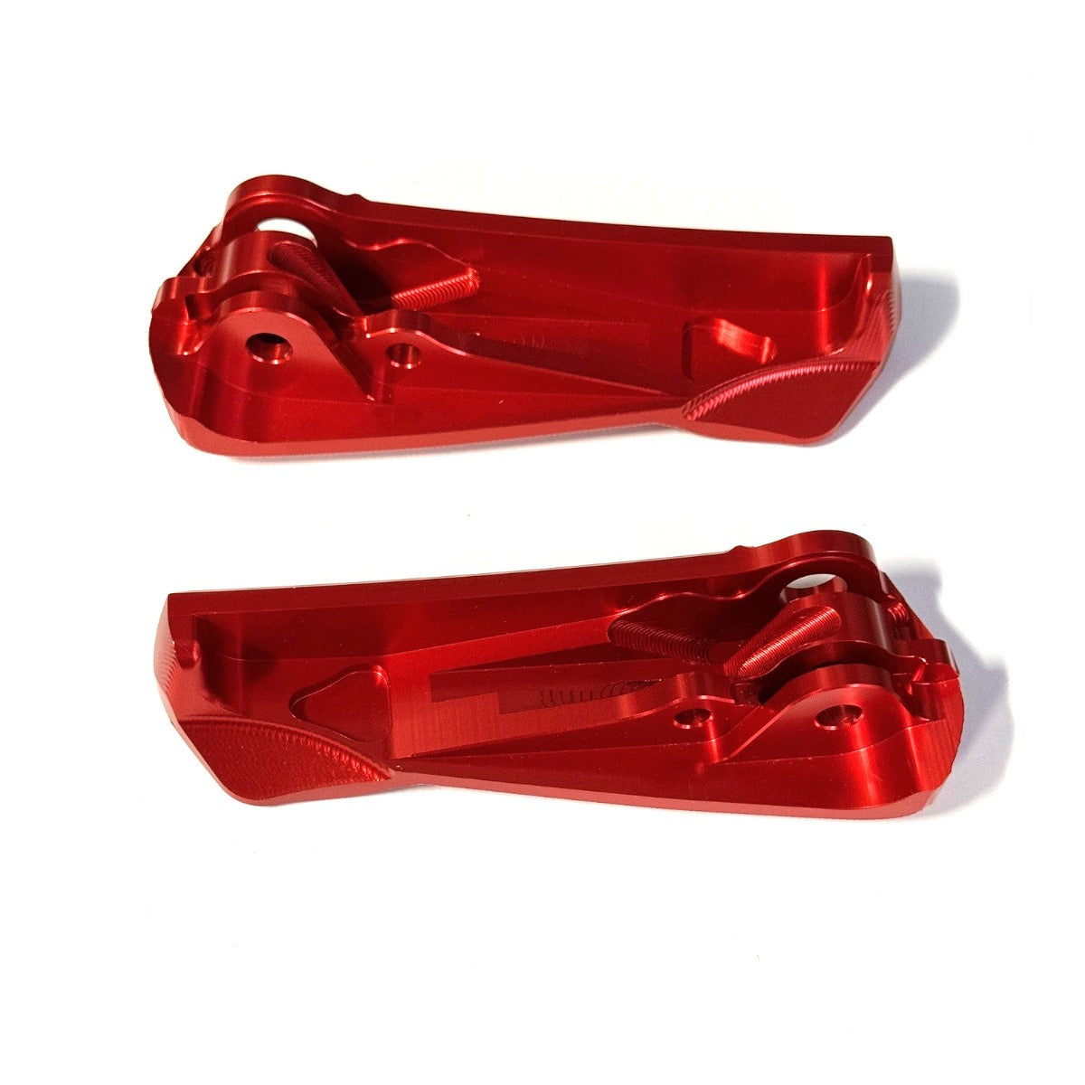 PAIR OF ANODIZE CNC RED VMS CUSTOM FOOT PEGS VESPA GT/GTS/SUPER/GTV NOTTE/HPE