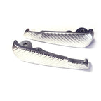 PAIR OF SILVER ANODIZE CNC VMS CUSTOM FOOT PEGS VESPA GT/GTS/SUPER/GTV/HPE