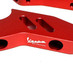 **RED ANODIZED** VESPA MOTORSPORT CNC MACHINED EXTENDER PASSENGER FOOTPEGS GT/GTS/SUPER/GTV HPE2 GTS310