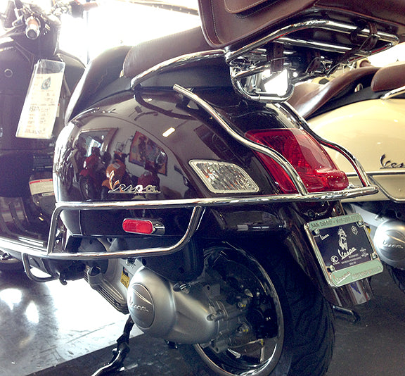 VESPA GTS GTV Super HPE Original Vespa CHROME Rear Bars 2006-2022