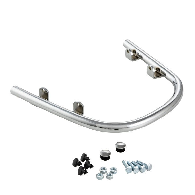 CHROME VESPA GTS FRONT FENDER GUARD **SINGLE BAR** (MUST REMOVE REFLECTORS TO FIT) GT GTS 2005-2022