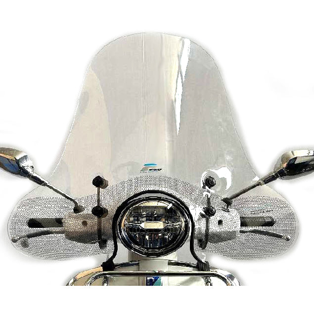 CUPPINI LARGE CLEAR WINDSHIELD VESPA GTS300 HPE2 GTS310 (21"TALL x 30" WIDE)