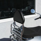VESPA GTS REAR BACK REST BY CUPPINI (FITS ON ORIGINAL VESPA FOLD DOWN RACK)