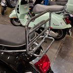 **CHROME CUPPINI** REAR FOLDING RACK W/GRAB RAIL VESPA GTS 250 300 HPE2 GTS310