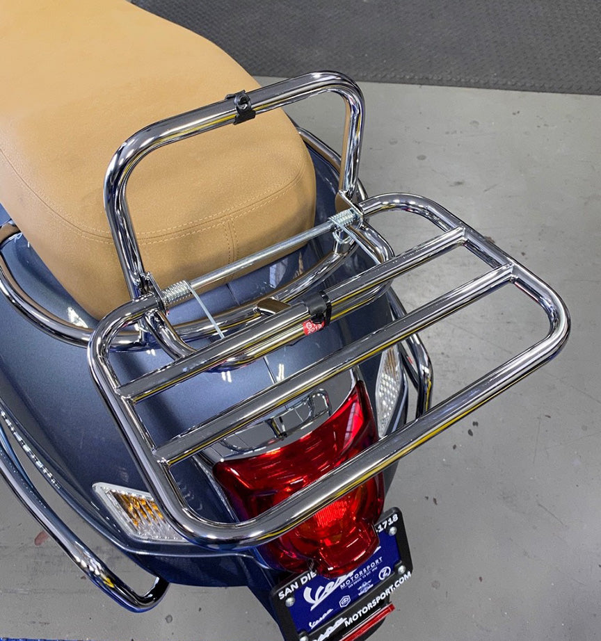 CHROME FOLDING REAR RACK **ONE-PIECE DESIGN** BY FACO GTS 300 SUPER HPE HPE2