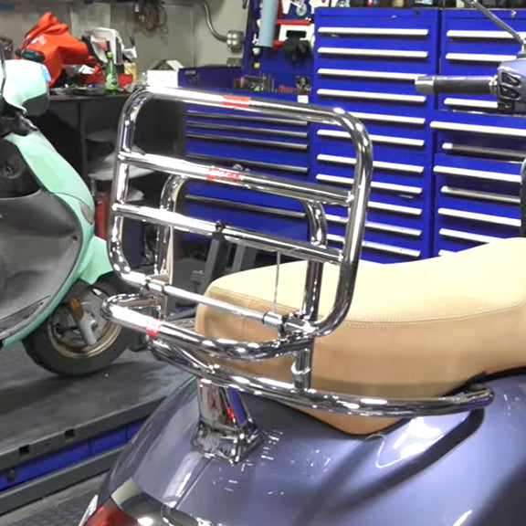 CHROME FOLDING REAR RACK **ONE-PIECE DESIGN** BY FACO GTS 300 SUPER HPE HPE2