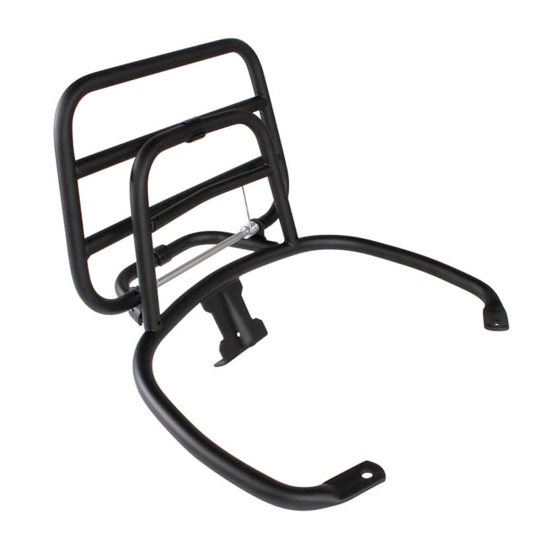 **BLACK** FA ITALIA REAR FOLDING RACK W/ GRAB RAIL VESPA GTS HPE HPE2 (623977)
