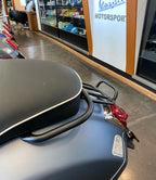 AFTERMARKET **FLAT BLACK** SPORT CAFE RACER REAR RACK WITH GRAB RAIL GTS300 SUPER HPE2 (SOLD AS IS)