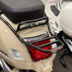 **BLACK** CUPPINI FIXED REAR RALLY RACK WITH GRAB RAIL VESPA GTS GTV GTS310 (C252/G)