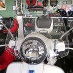 ORIGINAL VESPA SMALL CLEAR SPORT FLYSCREEN (WINDSHIELD) FOR GT200, GTS 250, GTS 300, AND GTS HPE 2005-2022