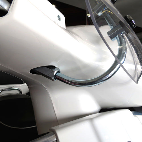 ORIGINAL VESPA SMALL CLEAR SPORT FLYSCREEN (WINDSHIELD) FOR GT200, GTS 250, GTS 300, AND GTS HPE 2005-2022