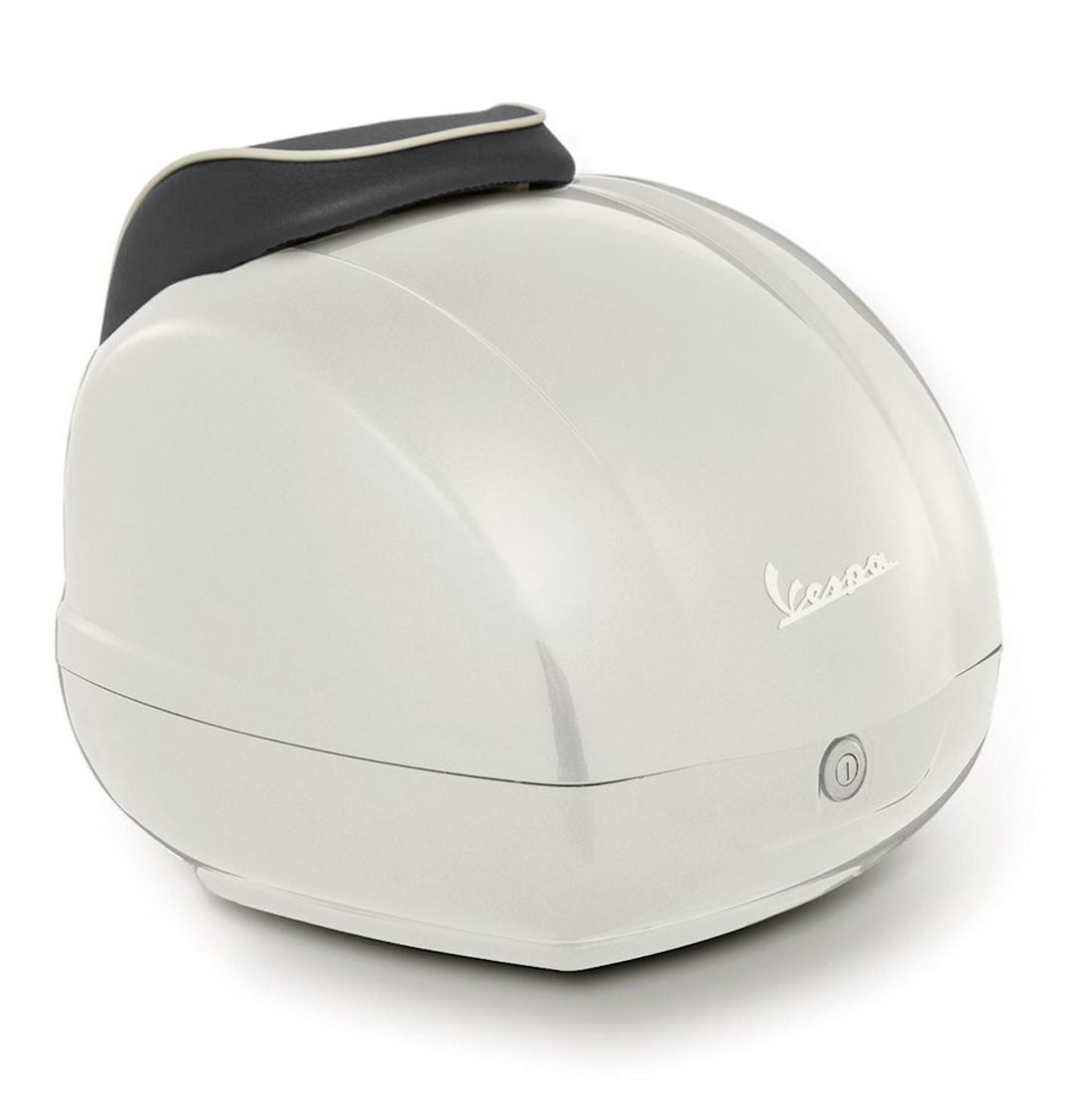 BIANCO INNOCENZA MONTEBIANCO WHITE 544 TOPCASE W/BLACK BACKREST PAD VESPA GTS SUPER (CM273334)