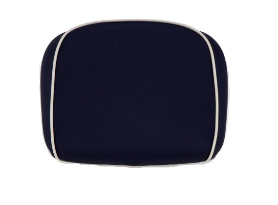**DARK BLUE W/ WHITE PIPING** BACKREST PAD FOR YACHT CLUB GTS HPE TOPCASES (CM273222)
