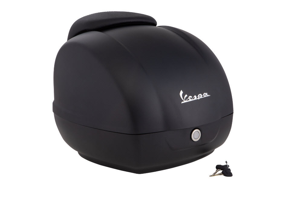 *SATIN BLACK NOTTE 99/C* TOPCASE W/BLACK BACKREST PAD GTS NOTTE