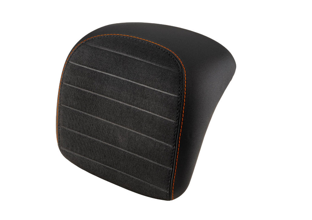 BLACK PLEATS W/ORANGE STICHING BACKREST PAD FOR SUPERSPORT GTS310 STYLE TOP CASE (CM347107)