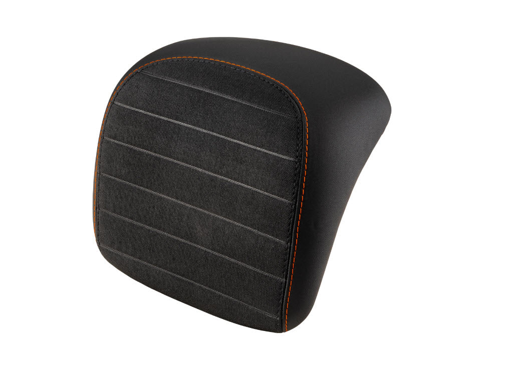 BLACK PLEATS W/ORANGE STICHING BACKREST PAD FOR SUPERSPORT GTS310 STYLE TOP CASE (CM347107)