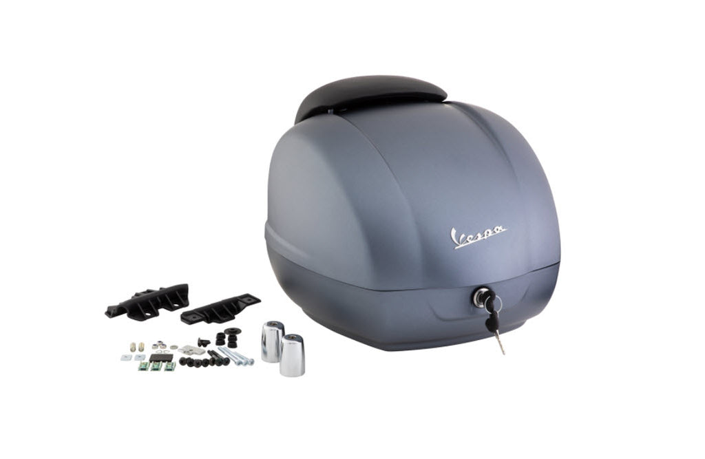 VESPA GTV TOPCASE FOR 2020 SEI GIORNI SIX DAY RACER MATTE GREY (Rack Sold Separately)  (CM273360)