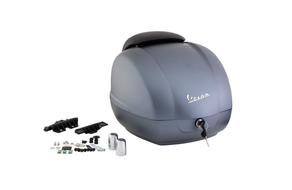 VESPA GTV TOPCASE FOR 2020 SEI GIORNI SIX DAY RACER MATTE GREY (Rack Sold Separately)  (CM273360)