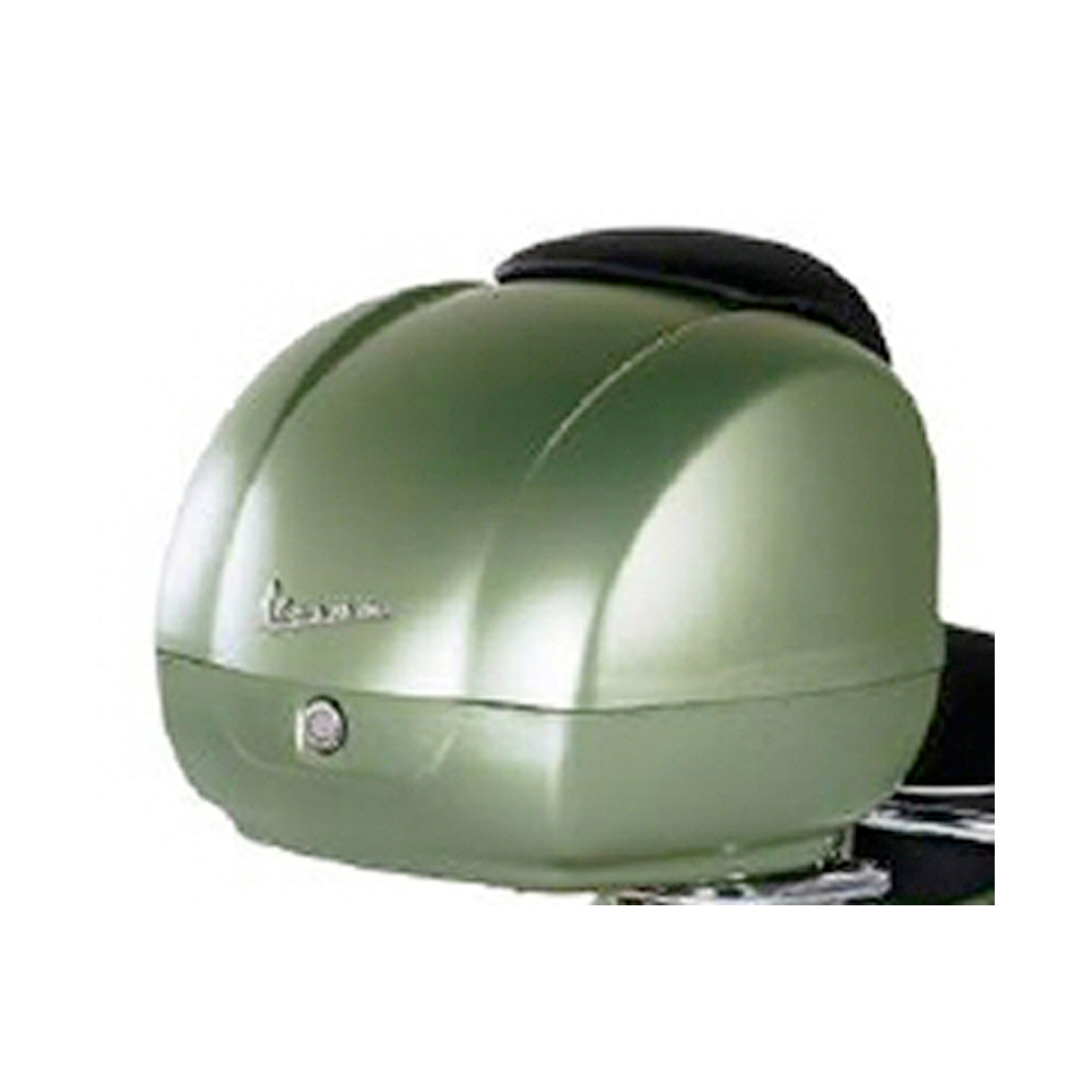 VESPA TOP CASE IN *GLOSSY PORTOFINO GREEN* TOPCASE FOR GTV W/DARK BROWN VINYL PAD (CM273330)