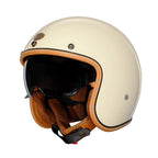 CYRIL 3/4 RETRO HELMET GLOSSY IVORY