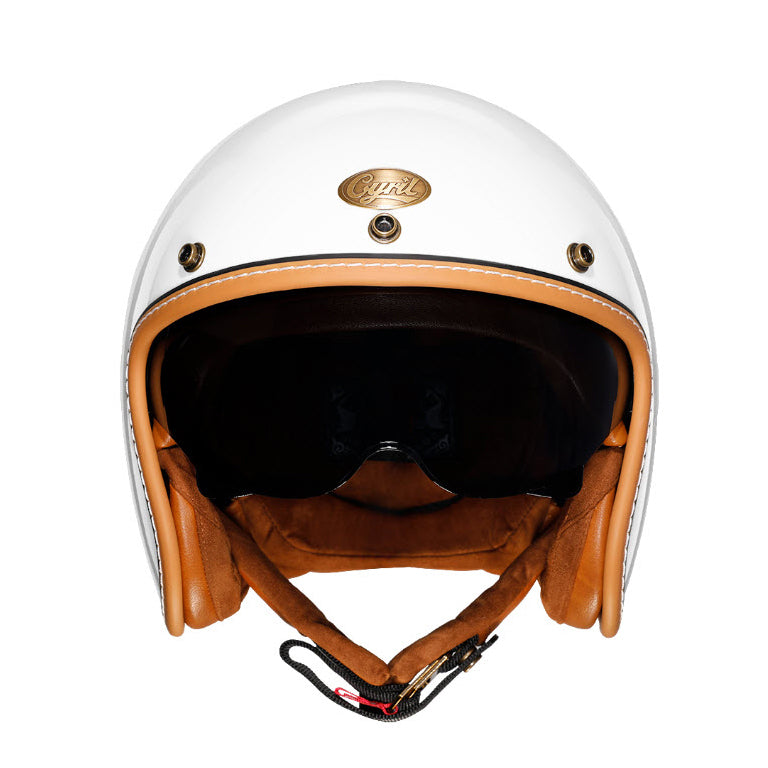CYRIL 3/4 RETRO HELMET GLOSSY WHITE