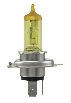 12 VOLT H4 60/55W *HELLA YELLOW SAFETY FOG* HALOGEN HEADLIGHT BULB (SOLD AS PAIR)