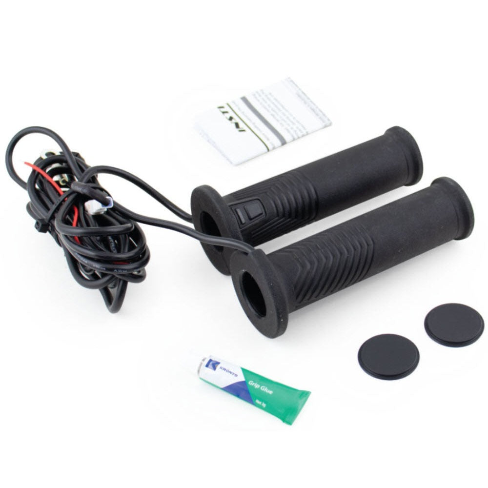 DELUXE HEATED ARTEMIS GRIPS FOR 7/8' BARS WITH BUILT IN TEMP BUTTON 120MM