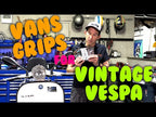 BLACK GRIPS ODI VANS **PAIR**-VNX/VSX 1970's VINTAGE VESPA