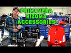 RIZOMA BLACK "V" SIDE BADGE EMBLEM (VESPA) PAIR CLOSEOUT