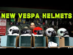 VESPA ARGENTARIO JET HELMET W/TINTED INNER SUN SHADE ROSSO CORAGGIOSO DRAGON RED DOT