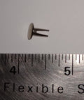 BUTTON-HEAD RIVET FOR ATTACHING COWL RUBBER TO COWL AND SEAT BADGE