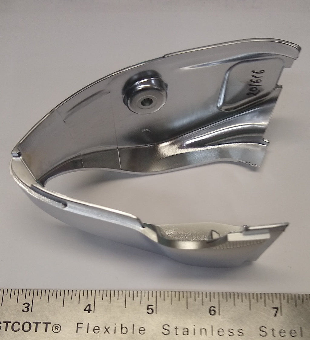 **MATTE SILVER** LEFT (L/H) FRONT HANDLEBAR COVER -  PRIMAVERA /SPRINT 50-150