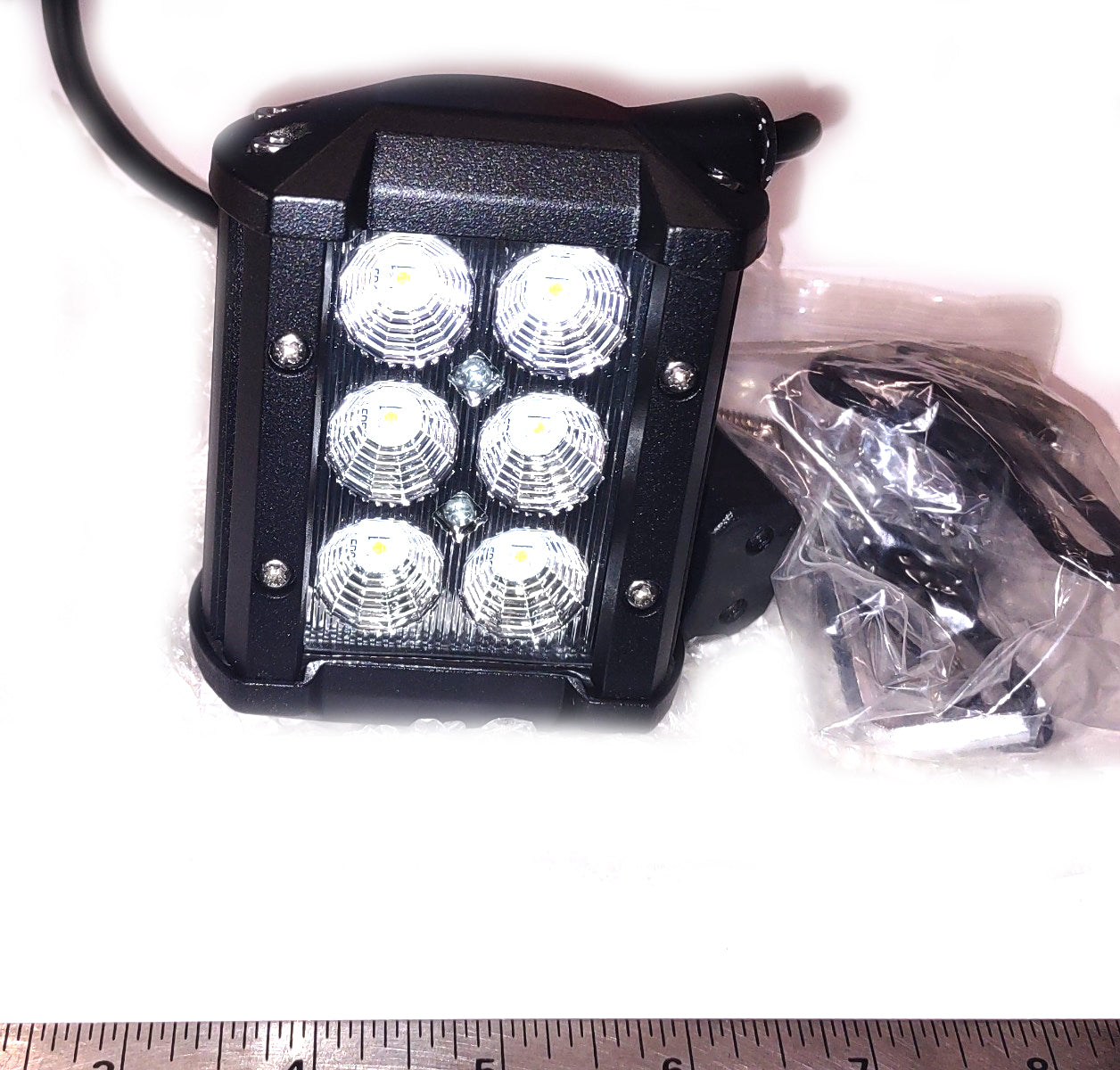 4" SUPER BRIGHT WHITE LED FOG LIGHT BAR 10 WATT