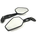 CUSTOM PAIR OF BLACK MIRRORS FOR MODERN VESPA GTS W/ SPECIAL ADAPTOR KIT FOR MOST VESPAS