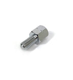 **CHROME** MIRROR ADAPTER LEFT HAND THREAD (REVERSE THREAD) 10MM MALE TO RIGHT HAND THREAD 10MM FEMALE